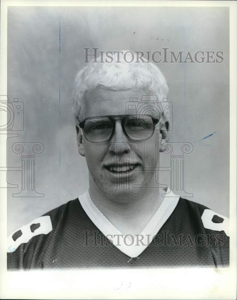 Press Photo Wagner College Football Player Benison, Portrait - sia31769- Historic Images