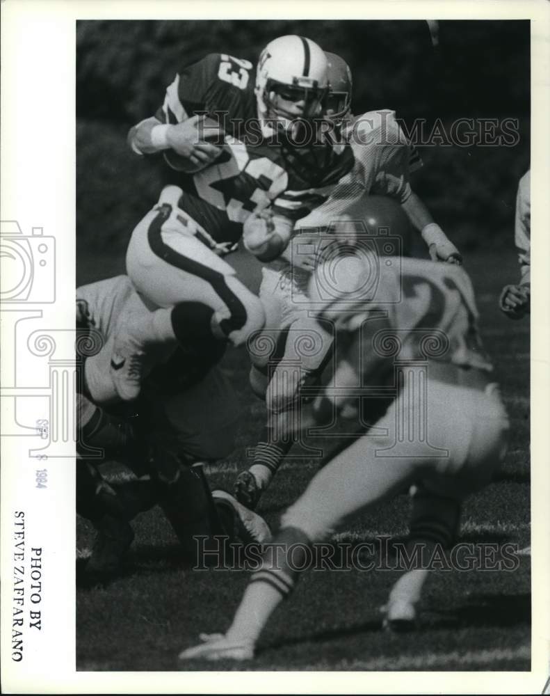 1984 Press Photo Wagner College Football Game Action - sia31780- Historic Images