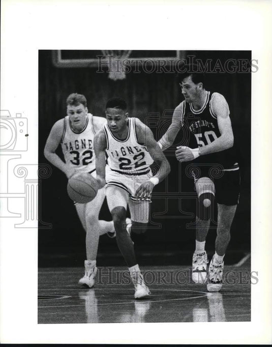 Press Photo Wagner College Basketball
