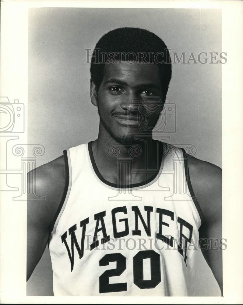 Press Photo Wagner College Basketball Player #20 Larry Clark, Portrait- Historic Images