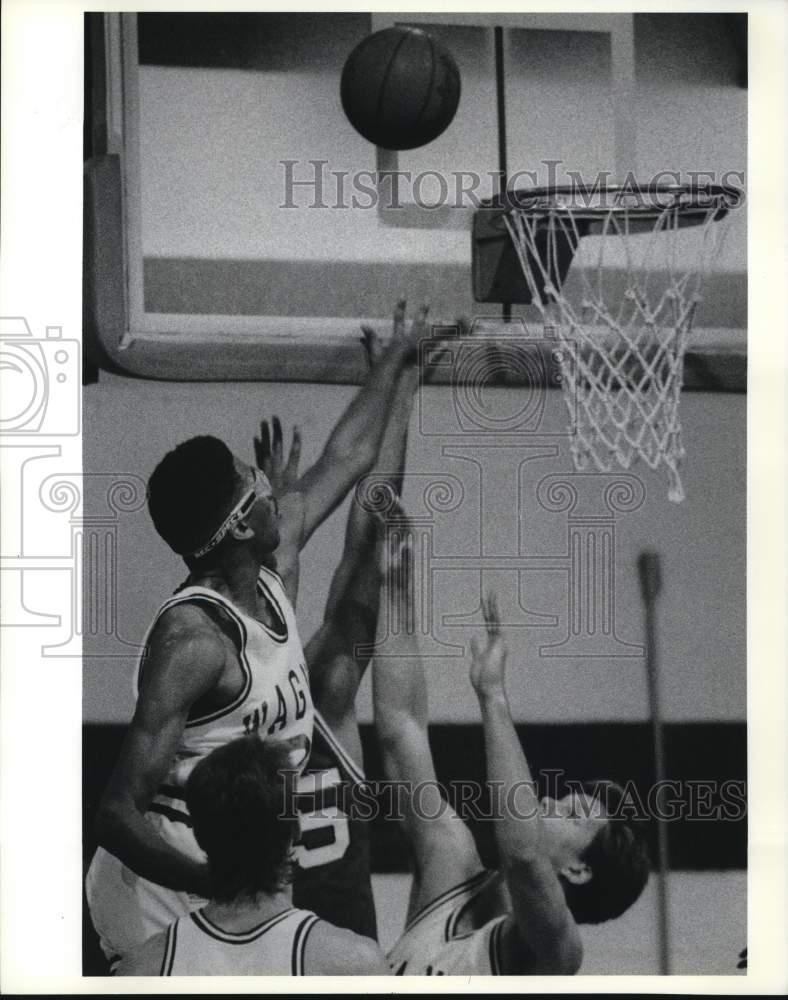 1989 Press Photo Wagner College Basketball Game Against St. Francis College- Historic Images