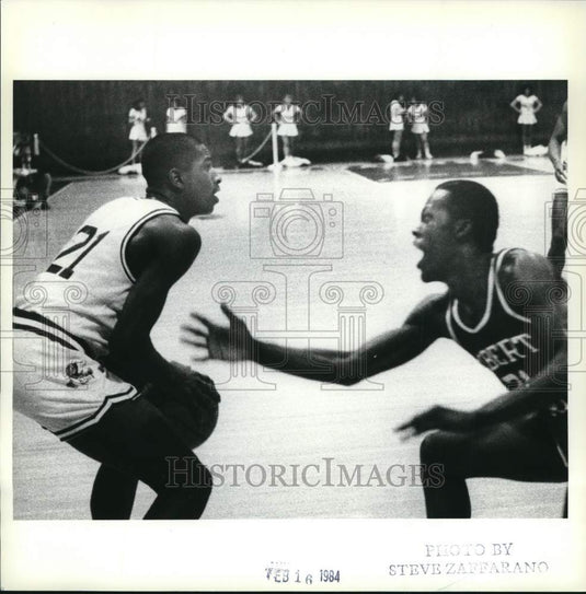 1984 Press Photo Wagner basketball's
