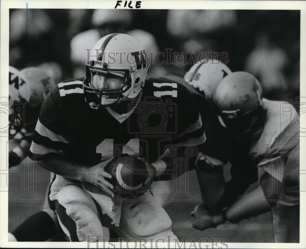 Press Photo Wagner College Football Game Action- Historic Images