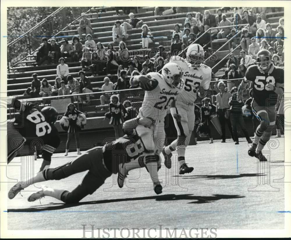 1979 Press Photo Wagner College Football Game Action- Historic Images