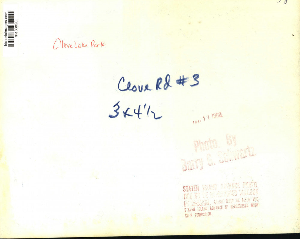 1968 Press Photo Snowy Clove Road near Clove Lakes Park - sia33820