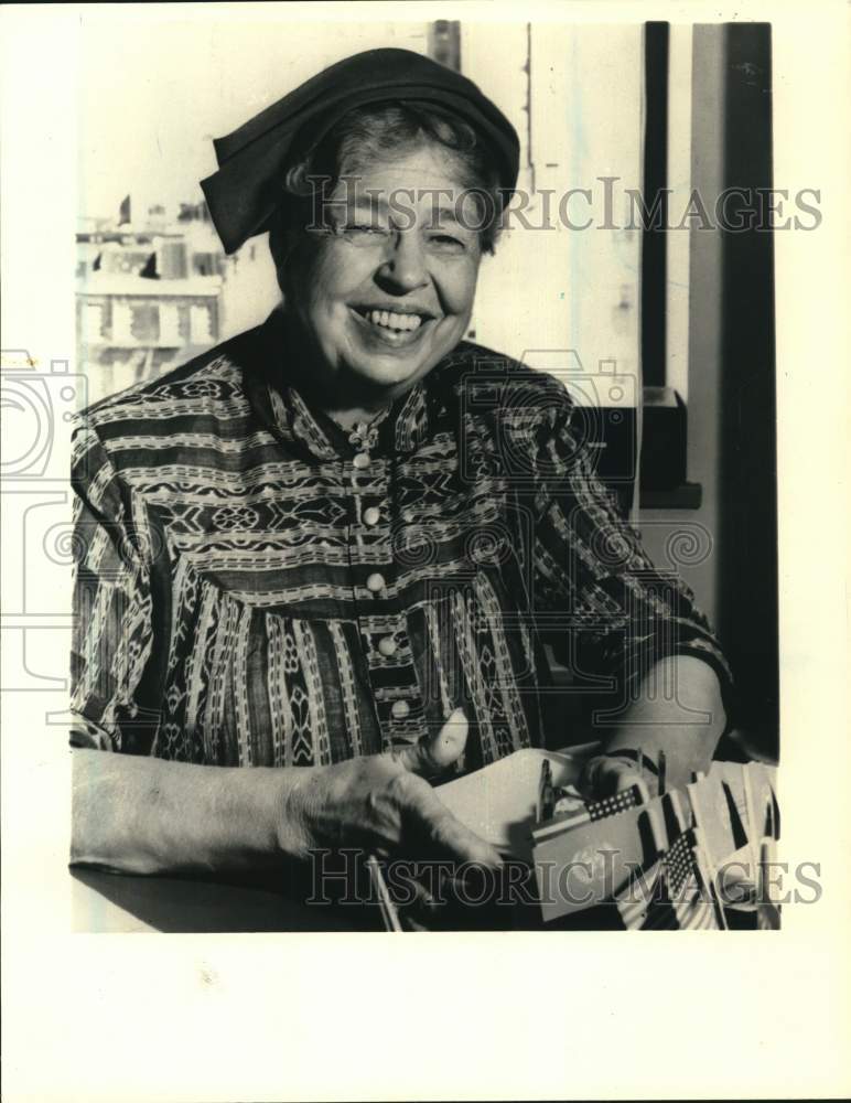 1954 Press Photo Eleanor Roosevelt at the American Association of United Nations