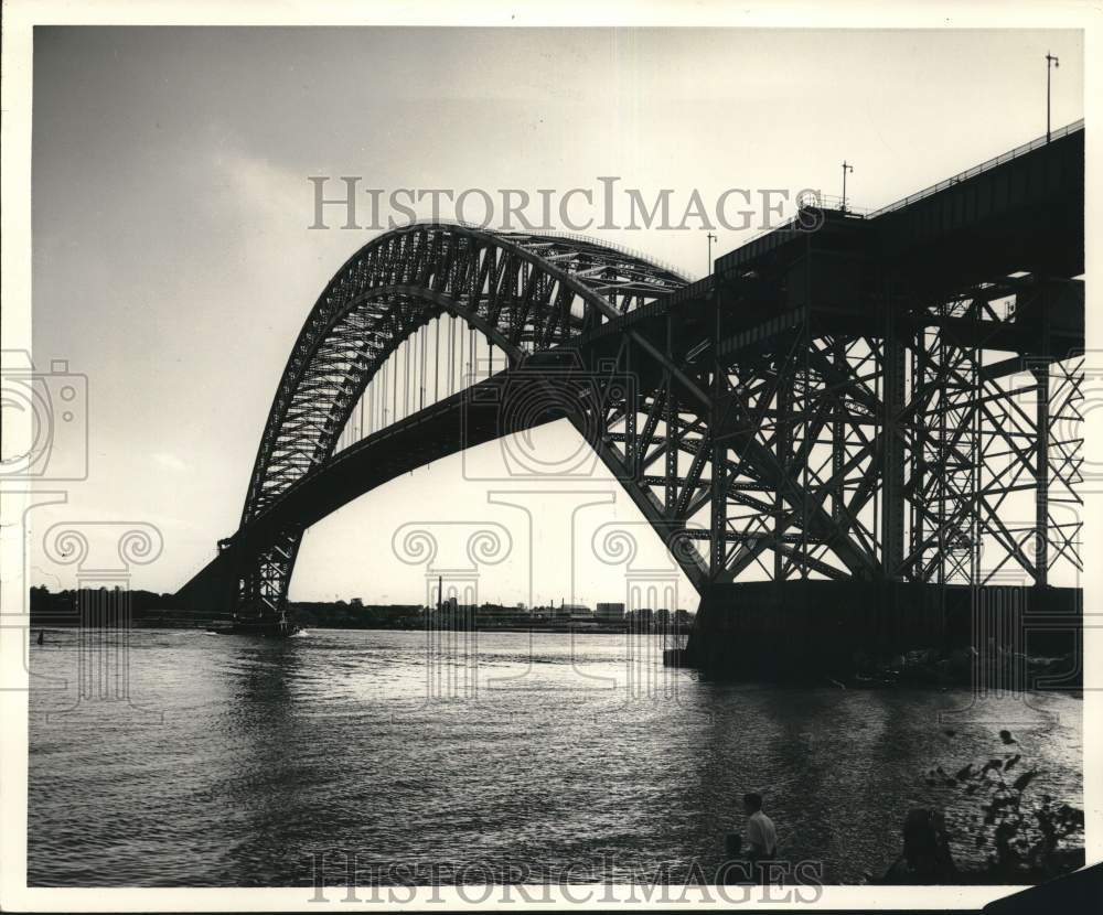 1959 Press Photo Bayonne Bridge, arch spanning Kill van Kull, SI to Bayonne NJ- Historic Images