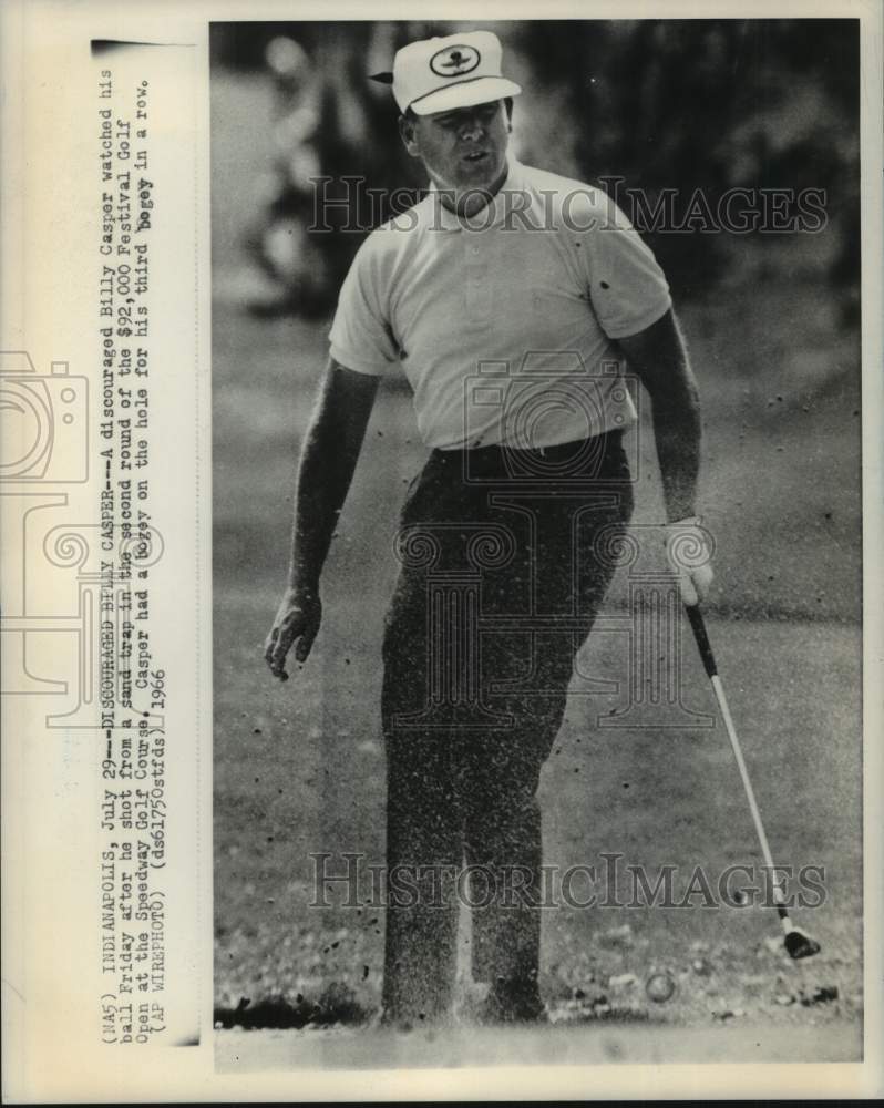 1966 Press Photo Golfer Billy Casper plays the Festival Open in Indianapolis- Historic Images