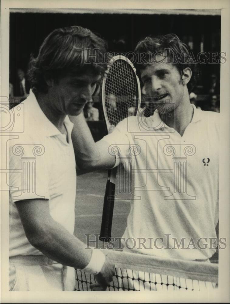 Press Photo Tennis player Jan Kodes and opponent on a court - sis00403- Historic Images