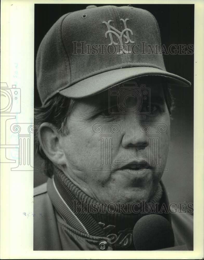 1989 Press Photo New York Mets baseball manager Davey Johnson - sis00432- Historic Images