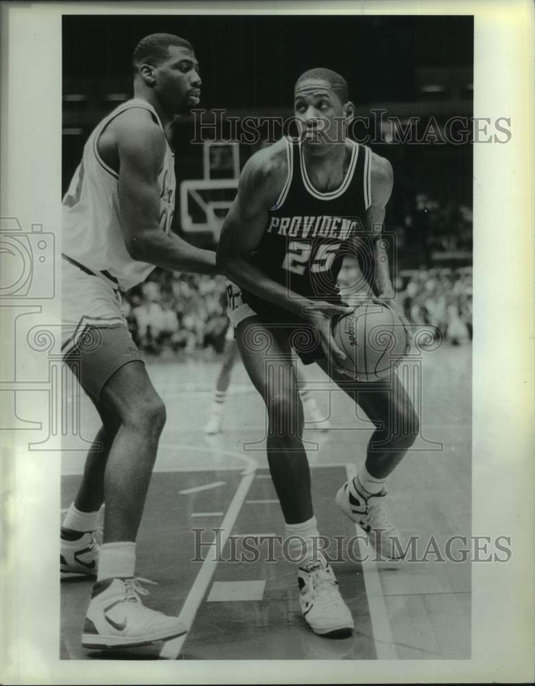 1988 Press Photo Providence college basketball player Abdul Shamsid-Deen- Historic Images