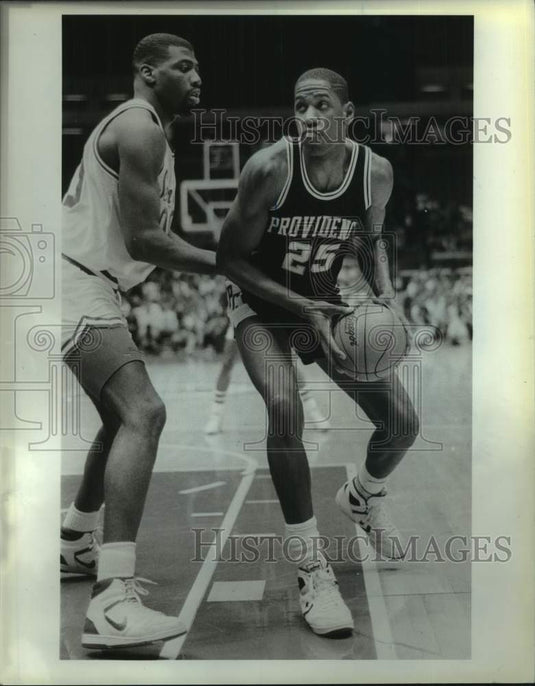 1988 Press Photo Providence college basketball player Abdul Shamsid-Deen- Historic Images