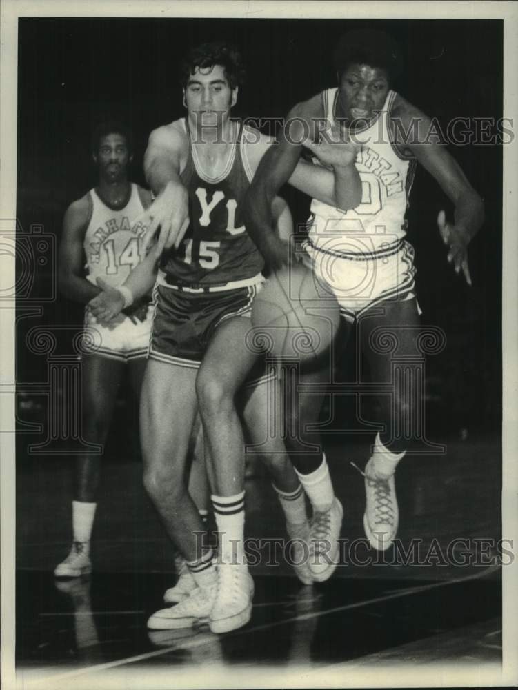 1970 Press Photo Manhattan and New York University play men&#39;s college basketball- Historic Images