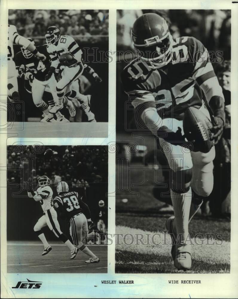 Press Photo New York Jets football wide receiver Wesley Walker - sis00886- Historic Images