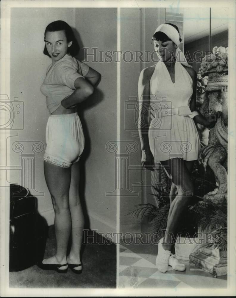 1965 Press Photo Tennis player Gussie Moran poses for camera - sis00941- Historic Images