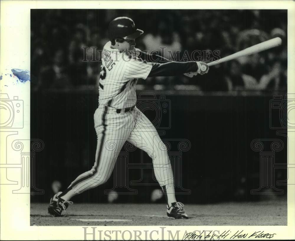 Press Photo New York Mets baseball player Kevin McReynolds at bat - sis00993- Historic Images