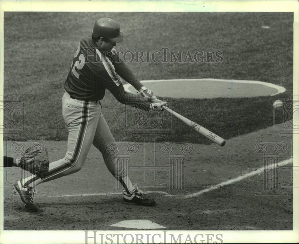 1989 Press Photo New York Mets baseball player Kevin McReynolds at bat- Historic Images