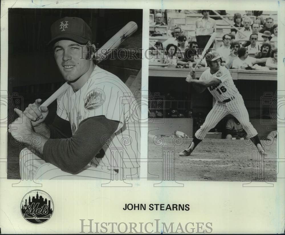 Press Photo New York Mets baseball player John Stearns - sis01322- Historic Images