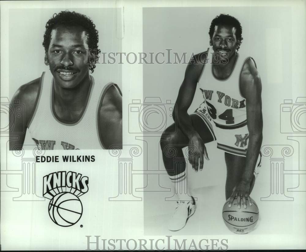 Press Photo New York Knicks basketball player Eddie Wilkins - sis01369- Historic Images