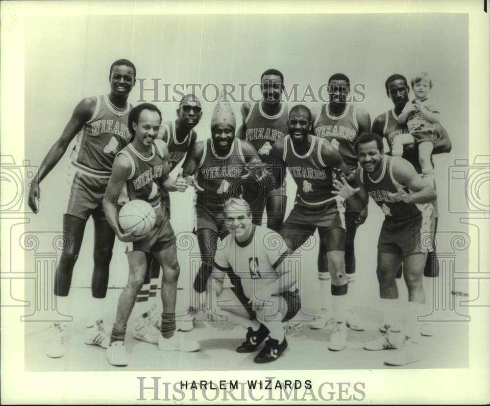 Press Photo Harlem Wizards basketball team picture - sis01398- Historic Images