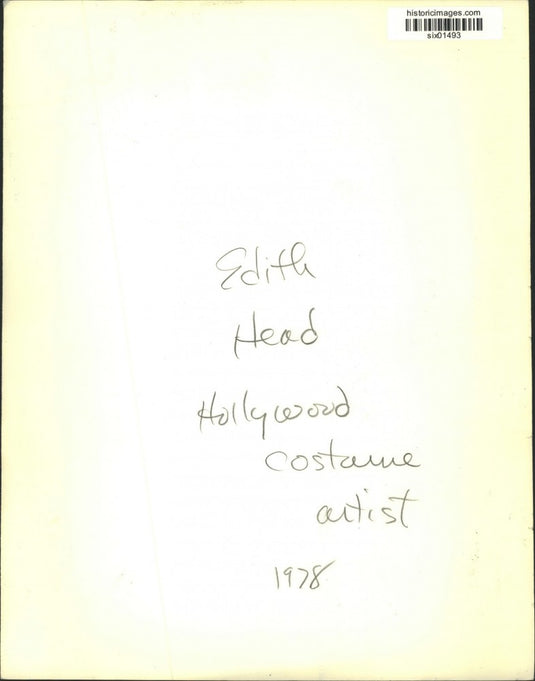 1978 Press Photo Edith Head, Hollywood Costume Artist with Trophies - six01493