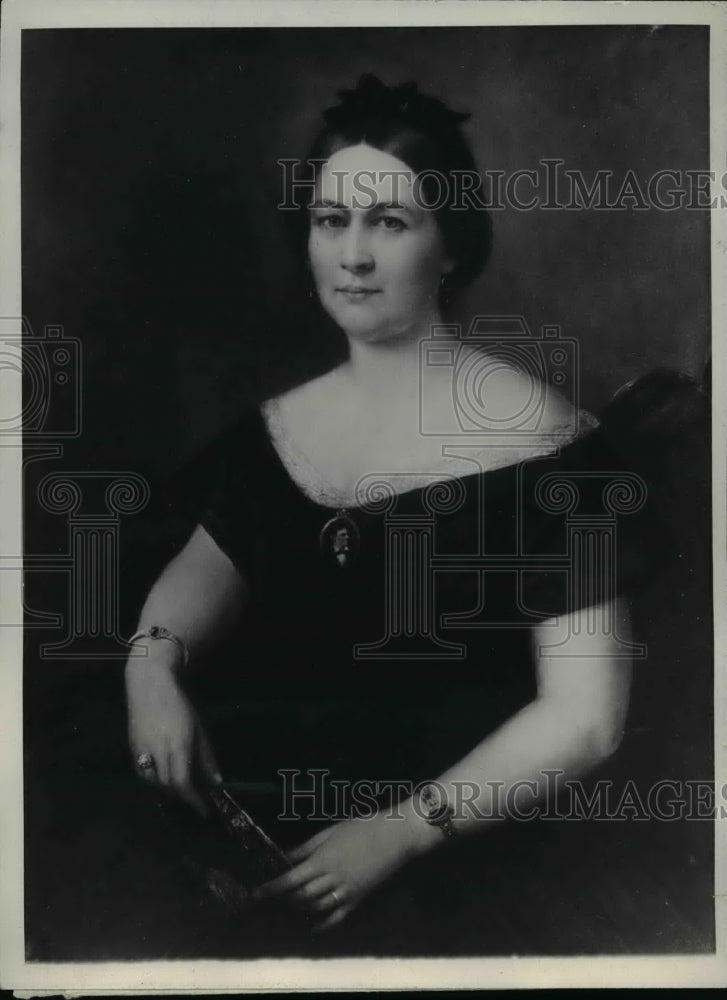 1923 Press Photo Mary Todd Lincoln exhibited in Milch Galleries in New York- Historic Images