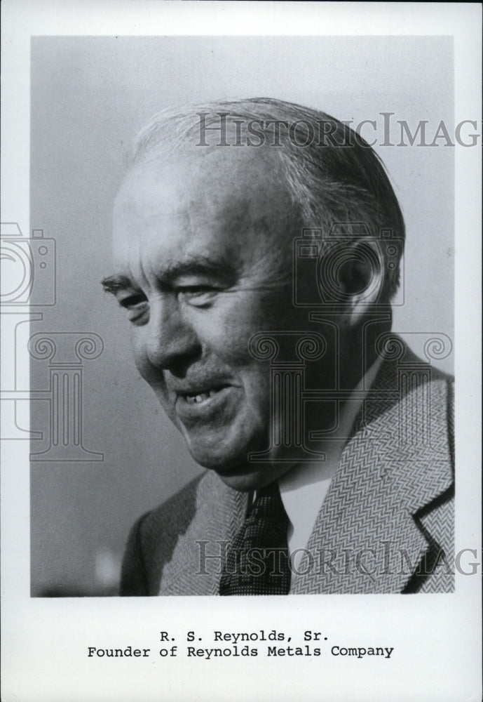 1966 Press Photo R.S. Reynolds Sr. Founder of Reynolds Metals Co, - spa17164- Historic Images