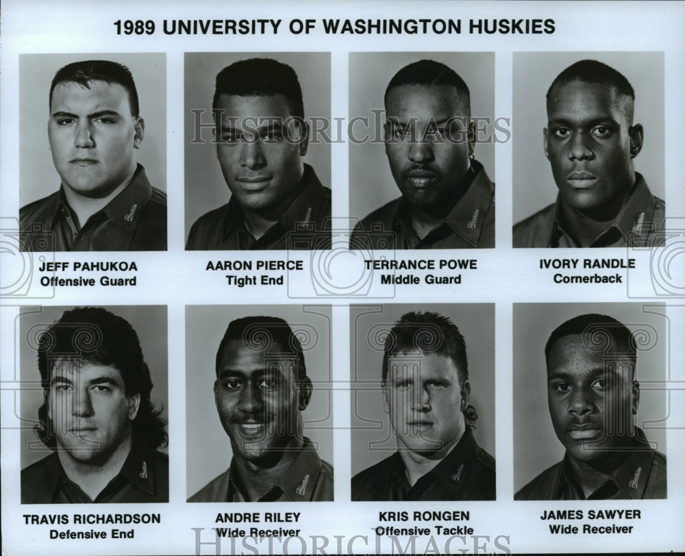 1989 Press Photo Football University of Washington Huskies - spa34195- Historic Images