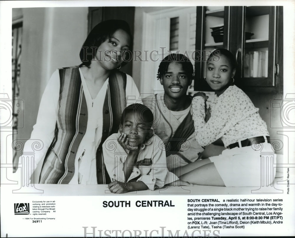 1994 Press Photo Tina Lifford, Keith Mbulo and Larenz Tate in South Central.- Historic Images