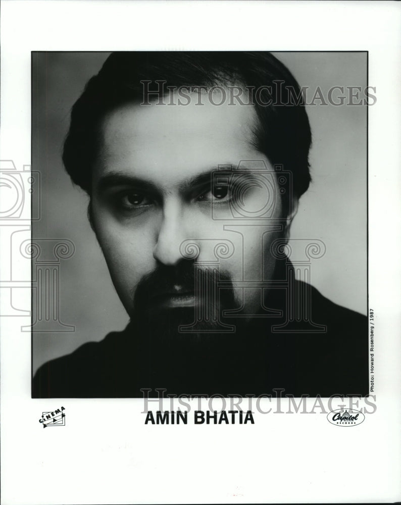 1990 Press Photo Recording artist Amin Bhatia - spp23396- Historic Images