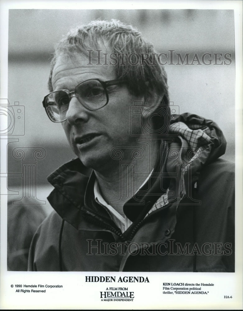 1990 Press Photo Hidden Agenda director, Ken Loach - spp35211