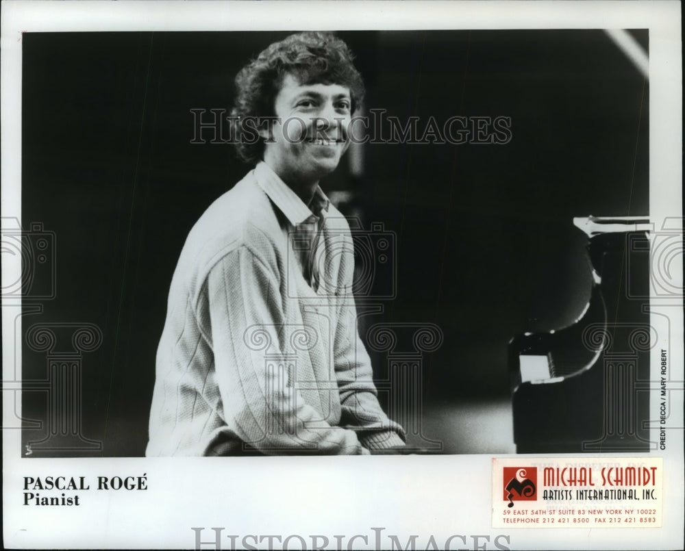 1995 Press Photo Pascal Roge, Pianist - spp44427- Historic Images