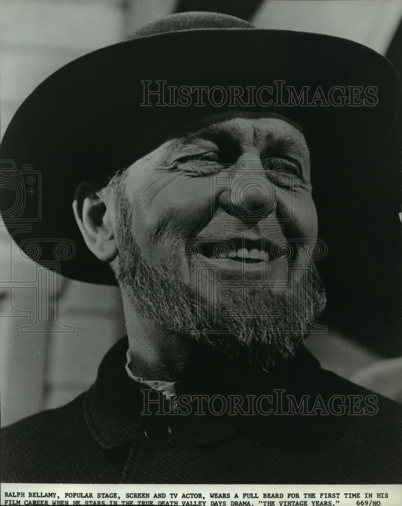 1962 Press Photo Ralph Bellamy, Stage, Screen and TV Actor - spp45460- Historic Images