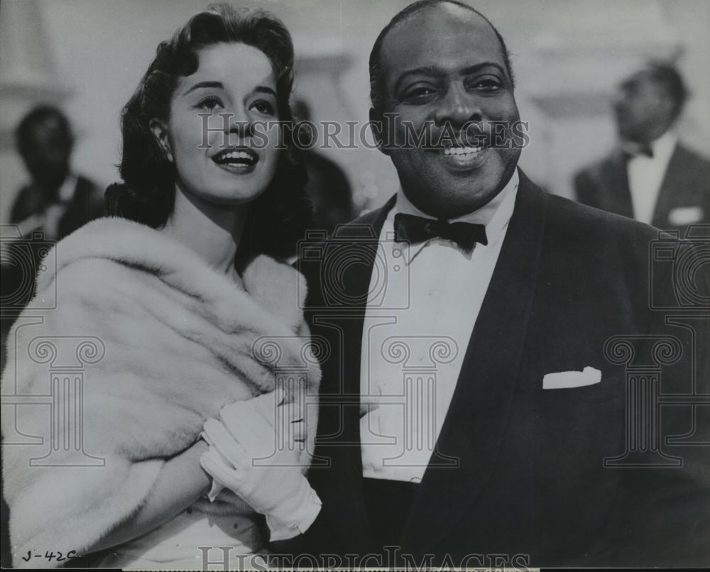 1958 Press Photo Musician Count Basie with Woman - spp45753- Historic Images