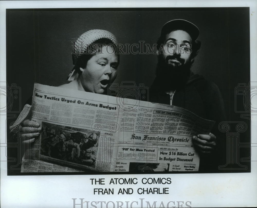 Press Photo Fran and Charlie of &quot;The Atomic Comics&quot; - spp46181- Historic Images