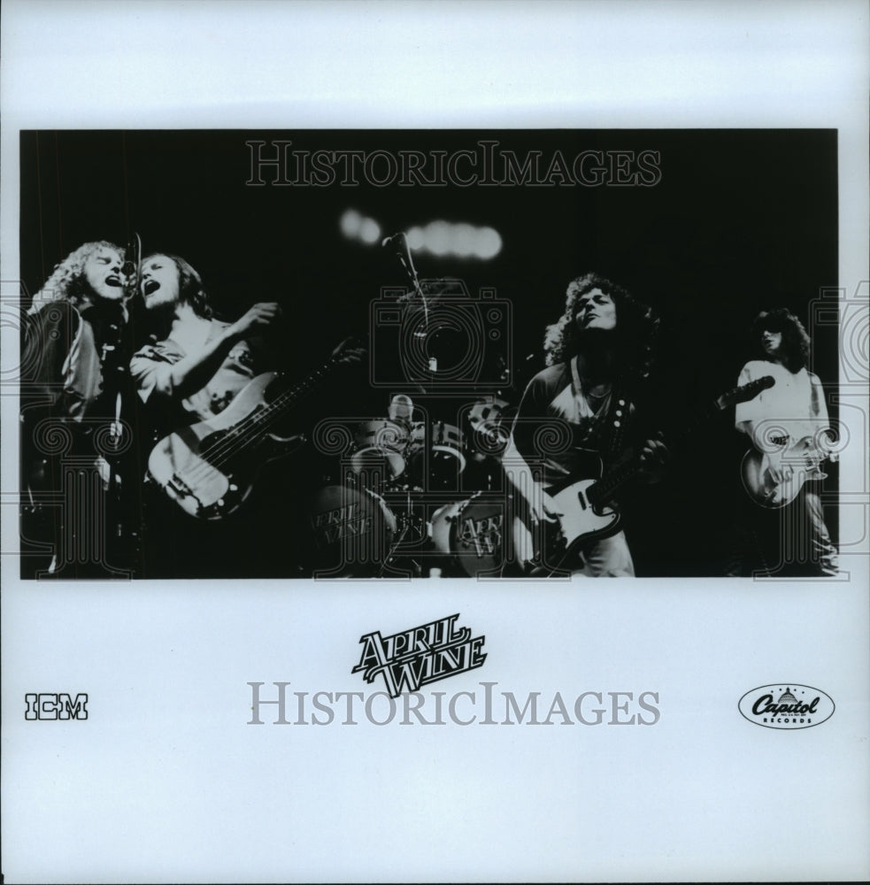 Press Photo Band members of "April Wine" - spp46210- Historic Images