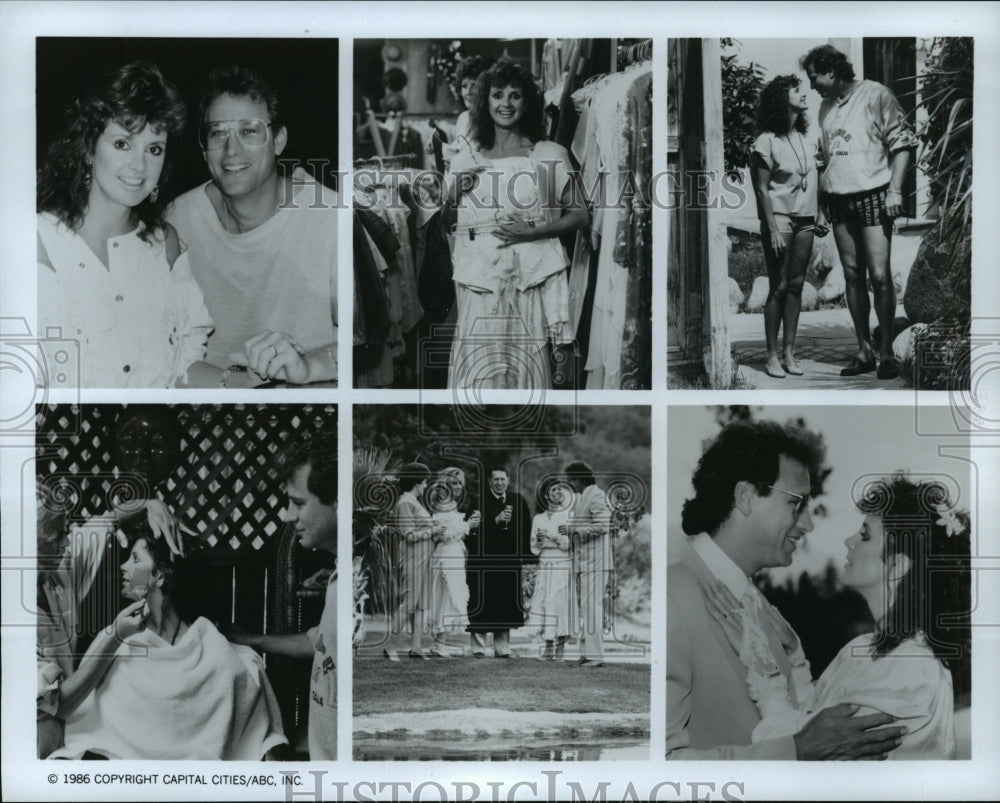 1986 Press Photo Scenes from the series, &quot;Fame, Fortune &amp; Romance&quot; - spp46309- Historic Images