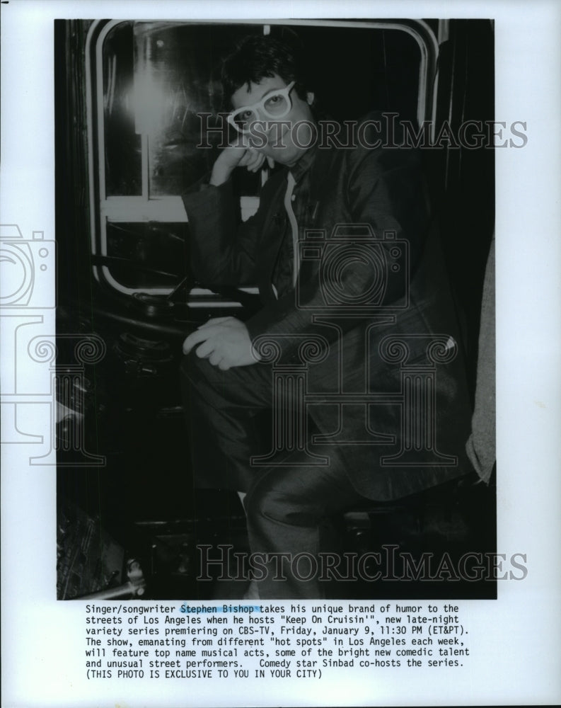 Press Photo Singer Stephen Bishop in Keep on Cruisin - spp46418- Historic Images