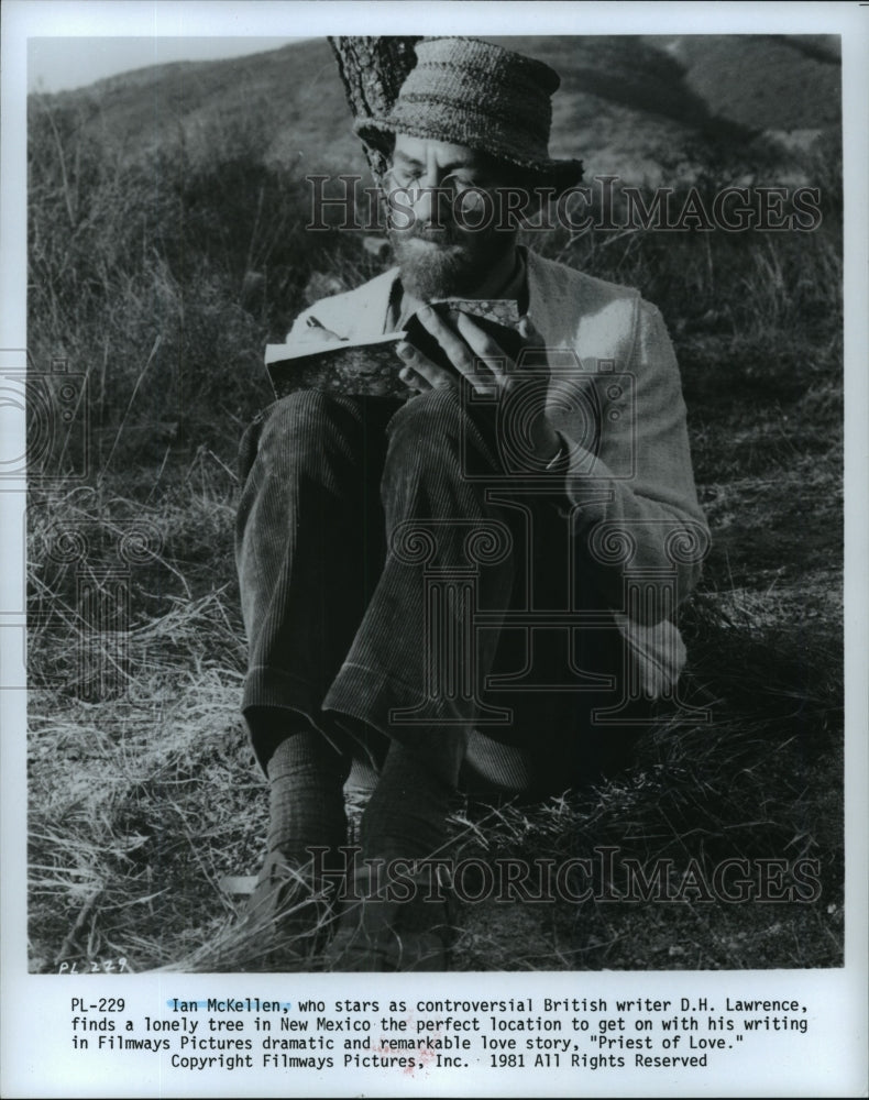 1981 Press Photo Ian McKellen stars in &quot;priest of Love.&quot; - spp52291- Historic Images