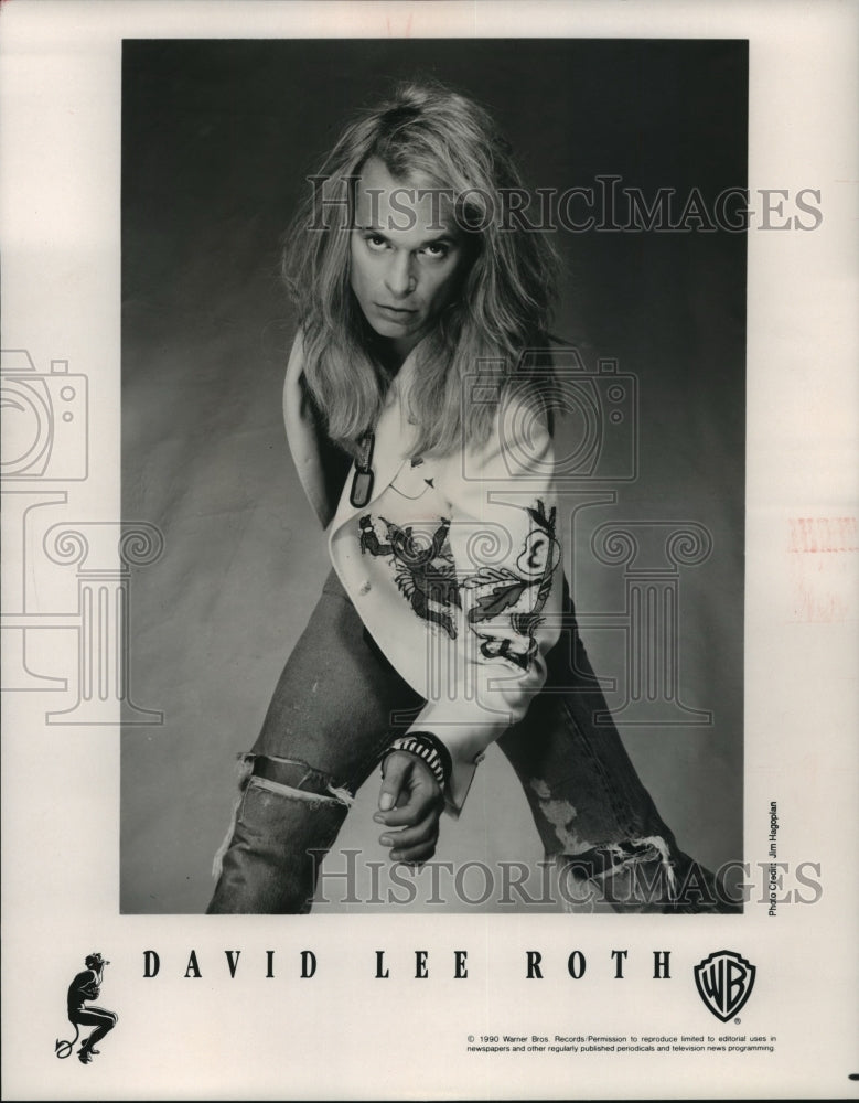1991 Press Photo David Lee Roth, American rock vocalist - spp55004- Historic Images