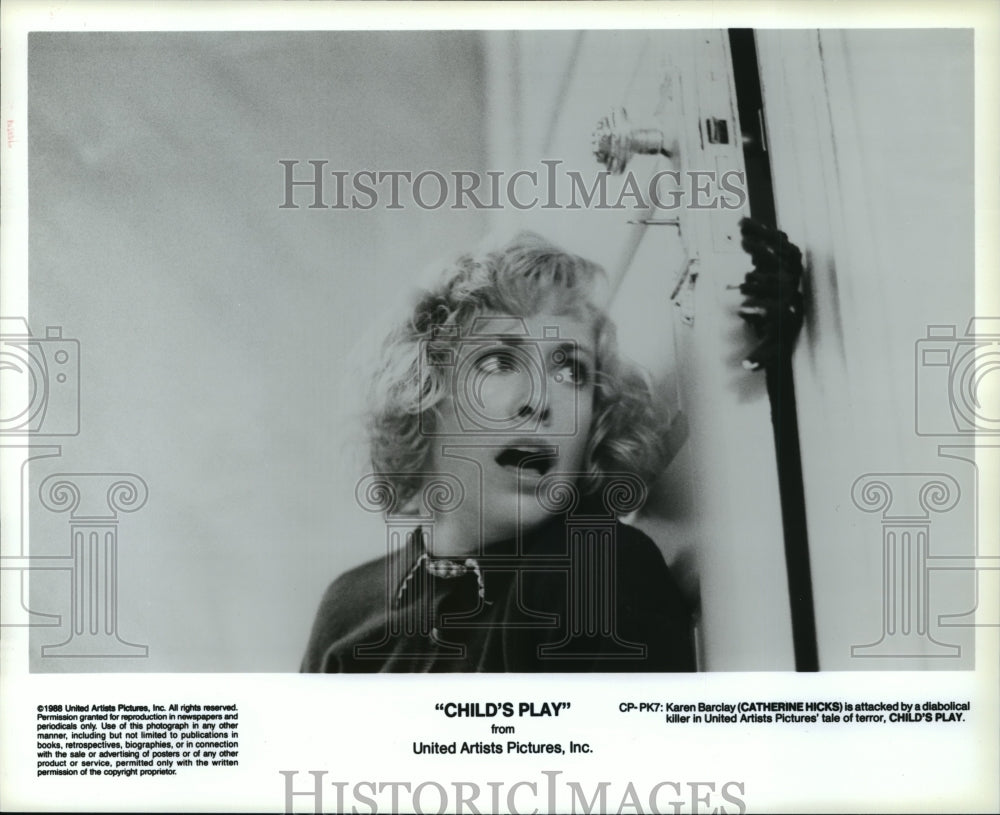 1990 Press Photo Catherine Hicks stars as Karen Barclay in &quot;Child&#39;s Play&quot;- Historic Images