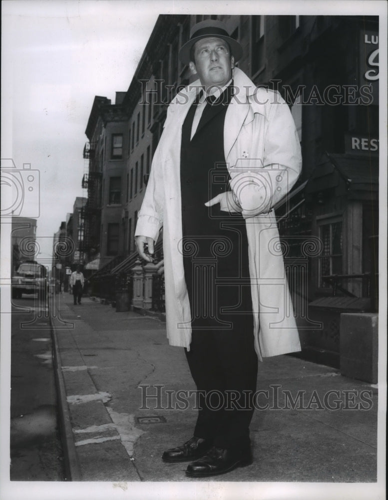 1963 Press Photo Mickey Spillane, detective story writer now actor-Mike Hammer- Historic Images