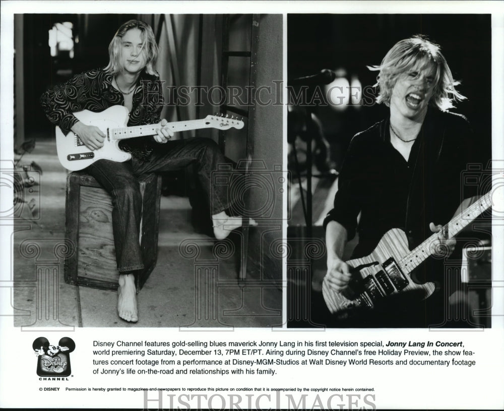 1997 Press Photo Jonny Lang in television special, &quot;Jonny Lang in Concert&quot;- Historic Images