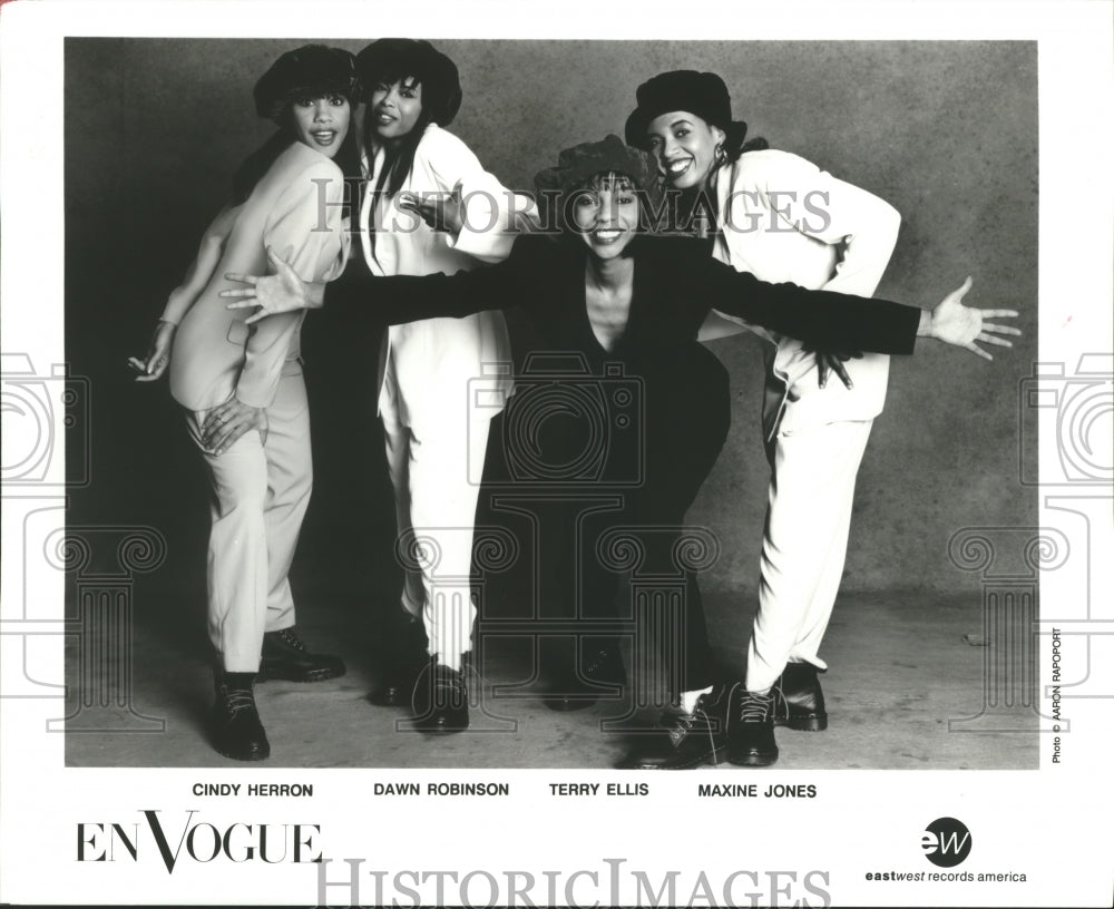 1991 Press Photo En Vogue-Cindy Herron, Dawn Robinson, Terry Ellis, Maxine Jones- Historic Images