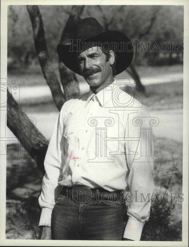 1983 Press Photo Sam Elliott stars as Chance in "The Yellow Rose" - spp67417- Historic Images