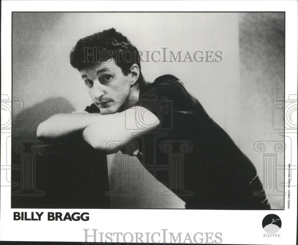 1986 Press Photo Billy Bragg-singer/songwriter - spp67895- Historic Images