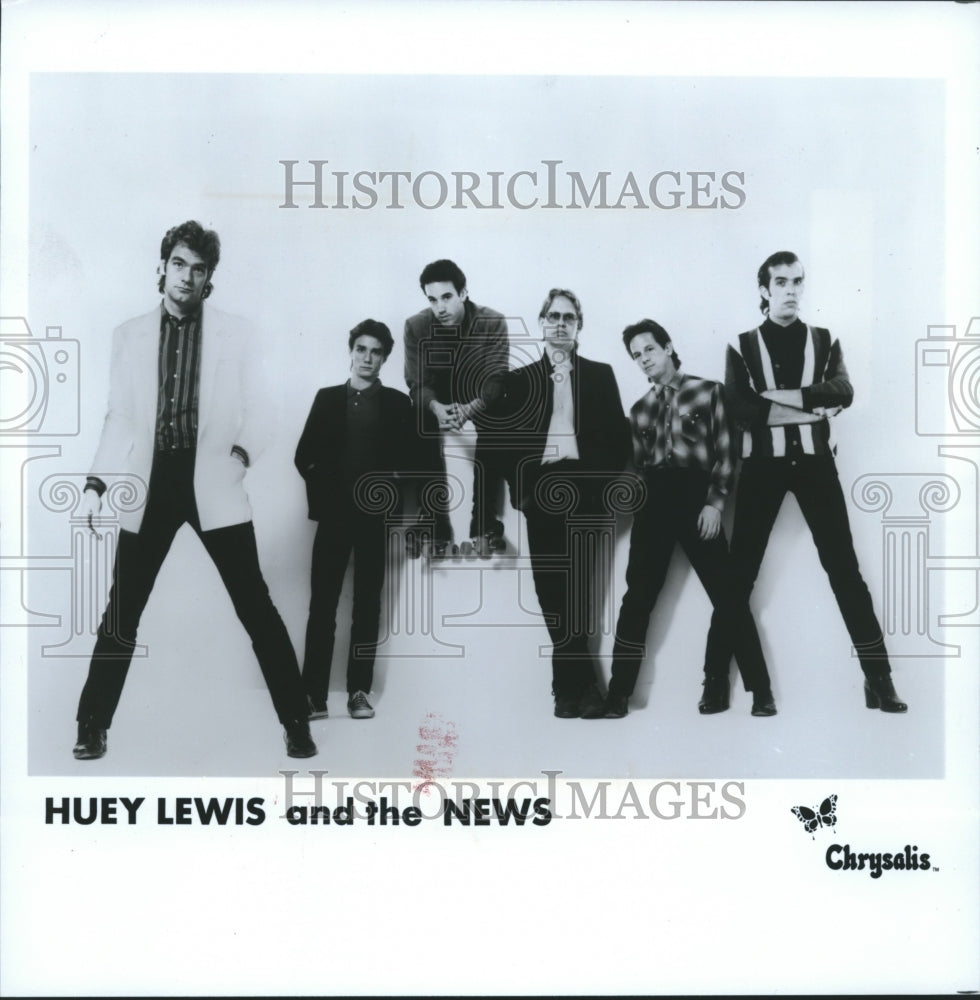 1980 Press Photo Huey Lewis and the News, band members - spp69163- Historic Images