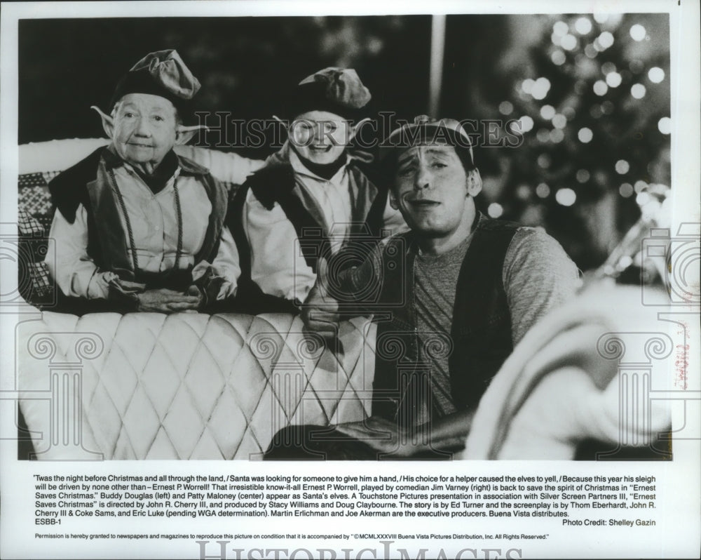 1988 Press Photo Jim Varney stars in &quot;Ernest Saves Christmas&quot; - spp70374- Historic Images