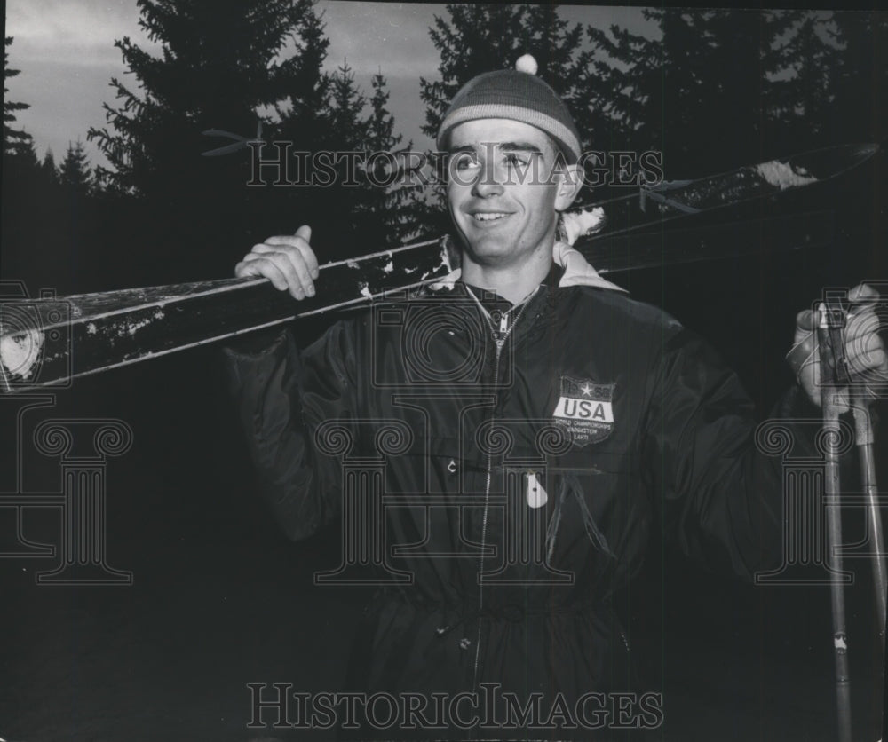 1958 Press Photo American Skier, Frank Commack - sps00032- Historic Images