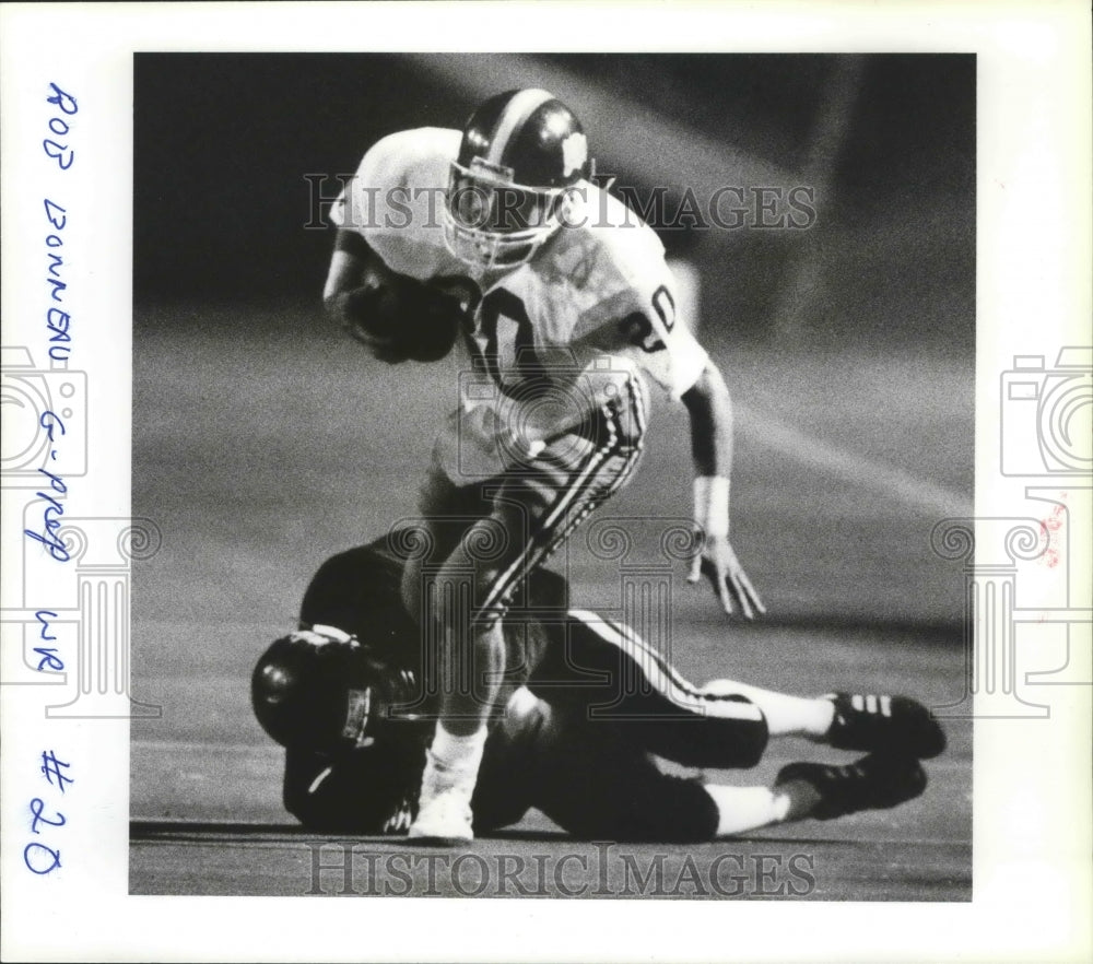 1987 Press Photo Rob Bonneau, Gonzaga Prep football player #20 - sps00036- Historic Images